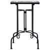 vidaXL Mosaic Side Table Black and White Ceramic - Black