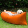 Inflatable Lounger Air Sofa Lazy Bed Sofa Portable Organizing Bag Water Resistant for Backyard Lakeside Beach Traveling Camping Picnics - Orange