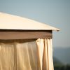 Gazebo Canopy Soft Top Outdoor Patio Gazebo Tent Garden Canopy for Your Yard, Patio, Garden, Outdoor or Party - khaki