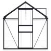 vidaXL Greenhouse with Base Frame Anthracite Aluminum 75.7 ftÂ¬â‰¤ - Anthracite