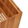 vidaXL Garden Raised Bed 39.4"x39.4"x19.7" Solid Acacia Wood - Brown