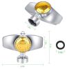 2Pcs Circular Spot Sprinkler 360 Degree Small Circle Sprinkler with Gentle Water Flow Covers up to 30FT Diameter Lawn Garden - Silver