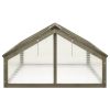 vidaXL Greenhouse Gray 44.8"x31.4"x19.6" Firwood - Grey