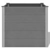 vidaXL Garden Raised Bed WPC 39.4"x19.7"x35.8" Gray - Grey