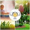 2Pcs Circular Spot Sprinkler 360 Degree Small Circle Sprinkler with Gentle Water Flow Covers up to 30FT Diameter Lawn Garden - Silver