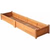 vidaXL Garden Raised Bed Acacia Wood 78.7"x19.7"x9.8" - Brown