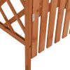 vidaXL Pergola with Gate 45.7"x15.7"x80.3" Solid Firwood - Brown