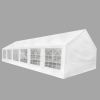 vidaXL White Party Tent 40' x 20' - White