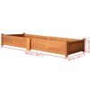 vidaXL Garden Raised Bed Acacia Wood 78.7"x19.7"x9.8" - Brown