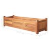 vidaXL Garden Raised Beds 2 pcs Acacia Wood 39.4"x11.8"x9.8" - Brown