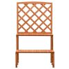 vidaXL Plant Stand with Trellis Orange 27.6"x16.5"x47.2" Solid Firwood - Orange