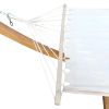 1-Person Hammock with Stand Set for Outside & Inside;  Indoor Outdoor Standalone plywood+canvas - plywood