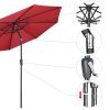 9FT AL Umbrella Patio Umbrella features UV50+ protection to block 98% UV ray   - LA01